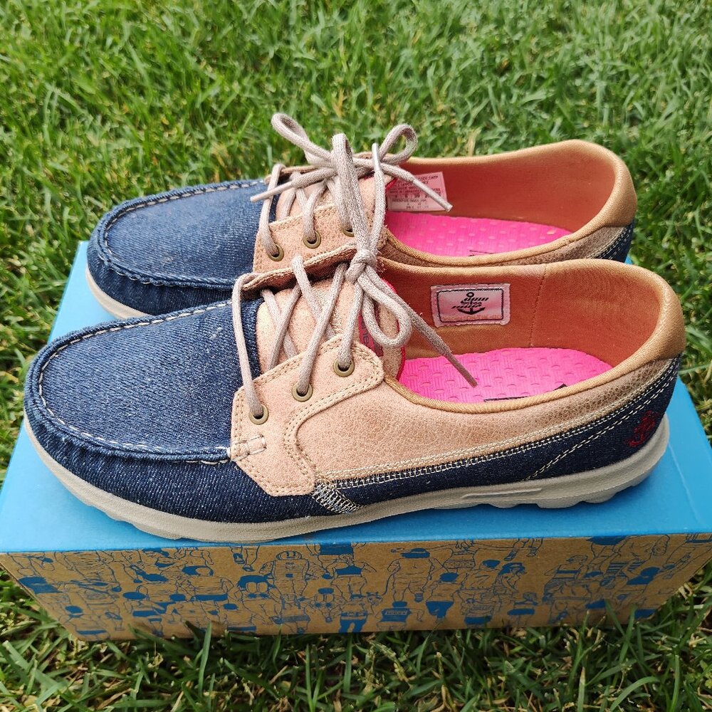 Women's Denim Skechers soft Moc